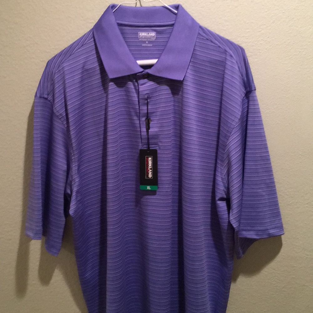 Kirkland Striped Golf Shirt